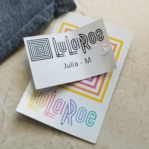 LuLaRoe Purple Midi Julia Dress - Picture 5 of 6